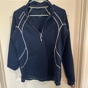 SUNICE Rider Cup Navy Blue Quarter-Zip Pullover